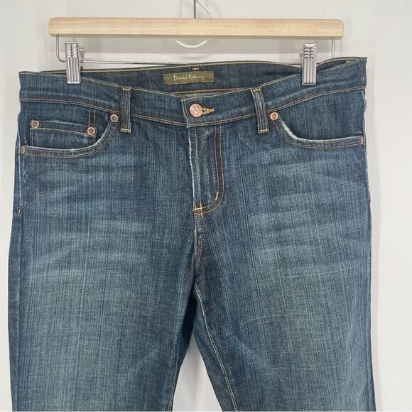 David Kahn Nikki Mid Rise Bootcut Dark Wash Bootcut Jeans - Picture 3 of 7